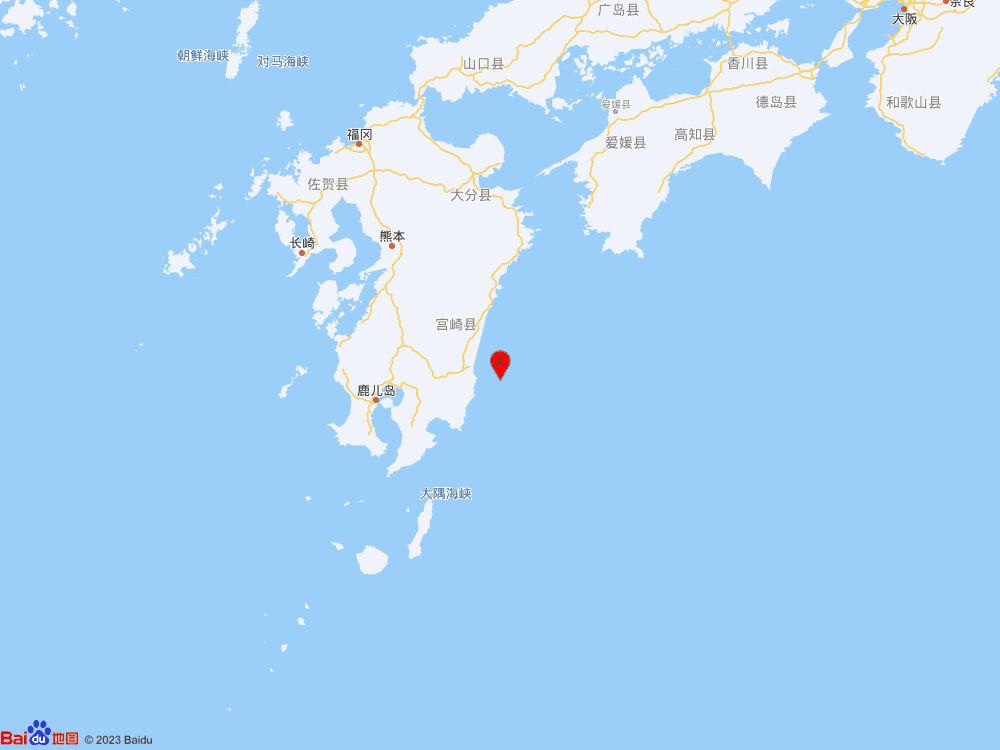 日本九州島附近海域發(fā)生7.1級地震