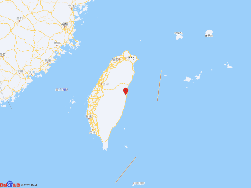 臺灣花蓮縣發(fā)生4.0級地震