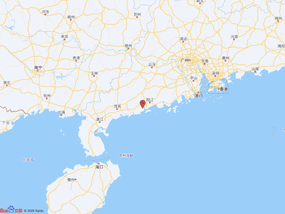 廣東陽江市陽西縣發(fā)生2.6級(jí)地震